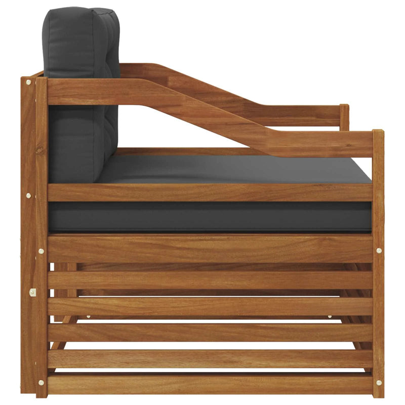 Outdoor Sofa Set Solid Acacia Wood Natural