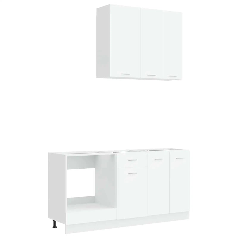 Kitchen Unit LYON 5 pcs White Engineered Wood