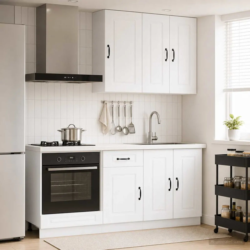 Kitchen Unit KALMAR 5 pcs White Engineered Wood