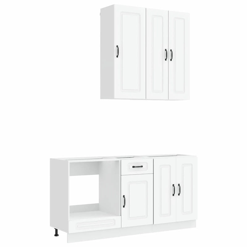 Kitchen Unit KALMAR 5 pcs White Engineered Wood