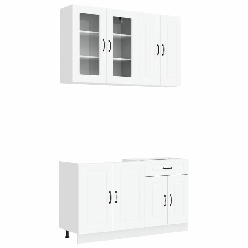 Kitchen Unit KALMAR 4 pcs White Engineered Wood