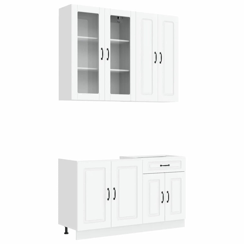 Kitchen Unit KALMAR 4 pcs White Engineered Wood