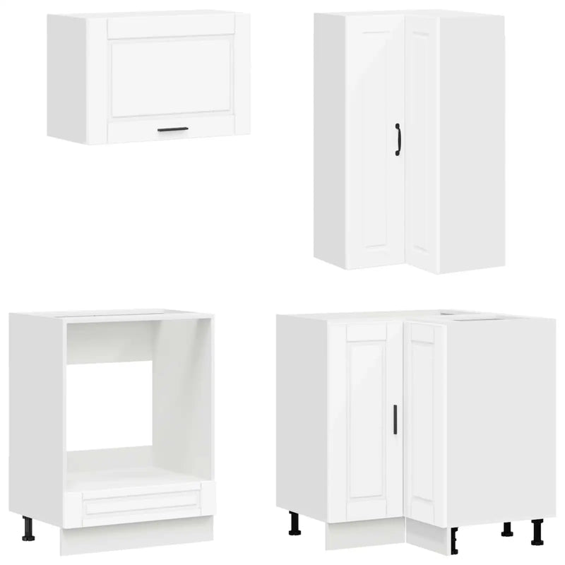 Kitchen Unit PORTO 8 pcs White Engineered Wood