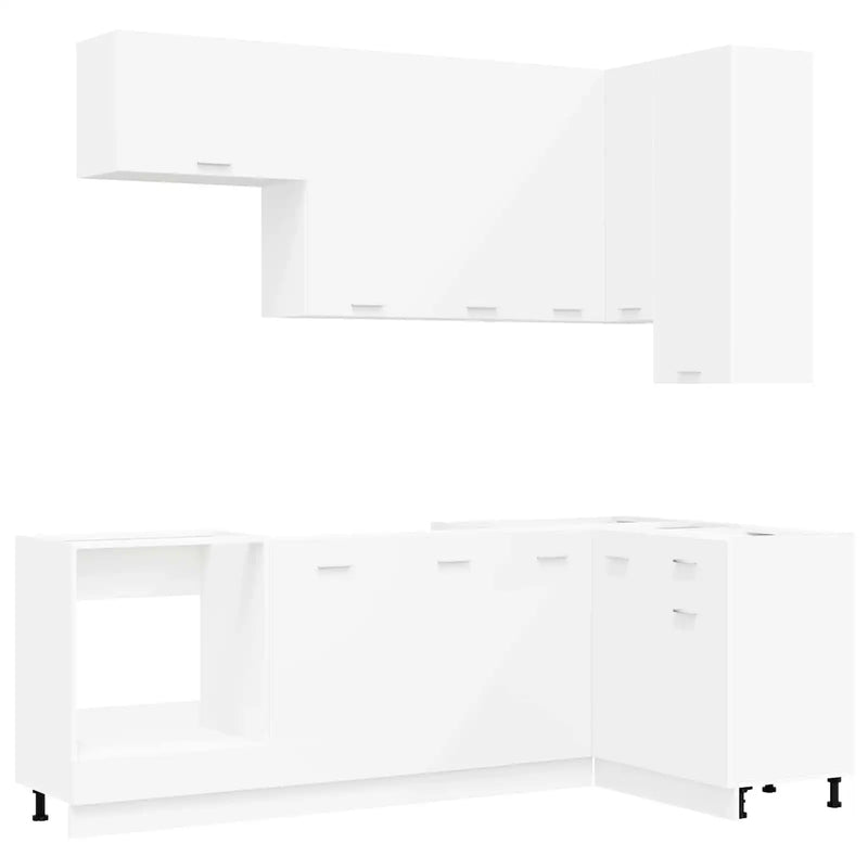 Kitchen Unit LYON 8 pcs White Engineered Wood