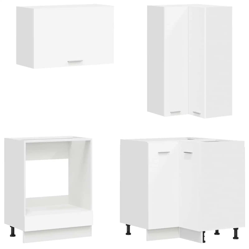Kitchen Unit LYON 8 pcs White Engineered Wood