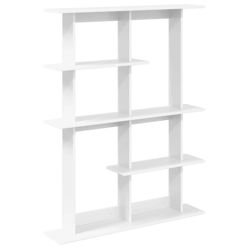 Wall Shelf White 102 x 20 x 130 cm Engineered Wood