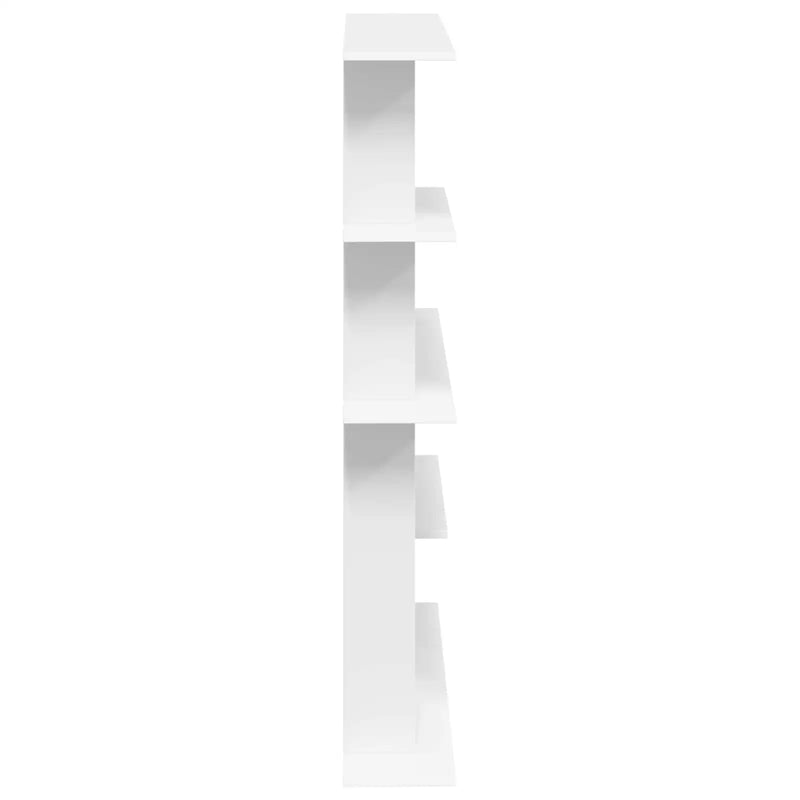 Wall Shelf White 102 x 20 x 130 cm Engineered Wood