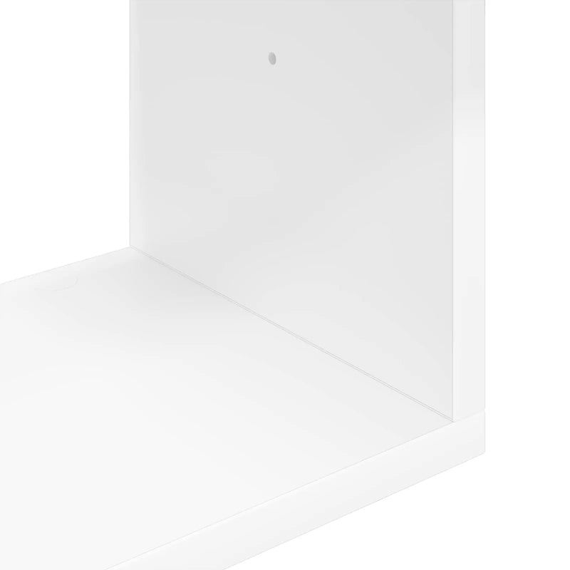 Wall Shelf Wall-Mounted White 32 x 21 x 107 cm Engineered Wood