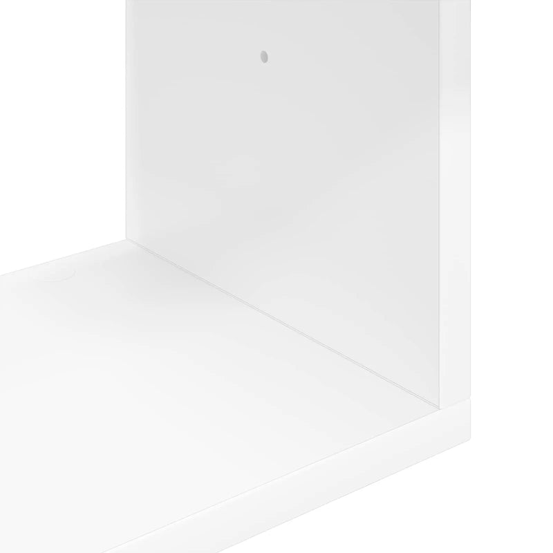 Wall Shelf Wall-Mounted White 95 x 20 x 69.5 cm Engineered Wood