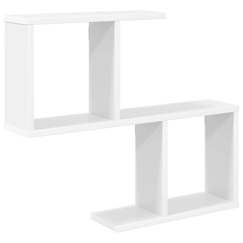 Wall Shelf White 60 x 12 x 50.5 cm Engineered Wood