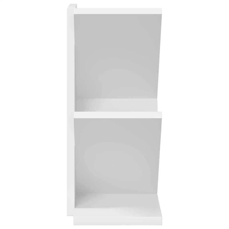 Tree Bookshelf 3-Tier 30 x 18 x 40 cm Engineered Wood White
