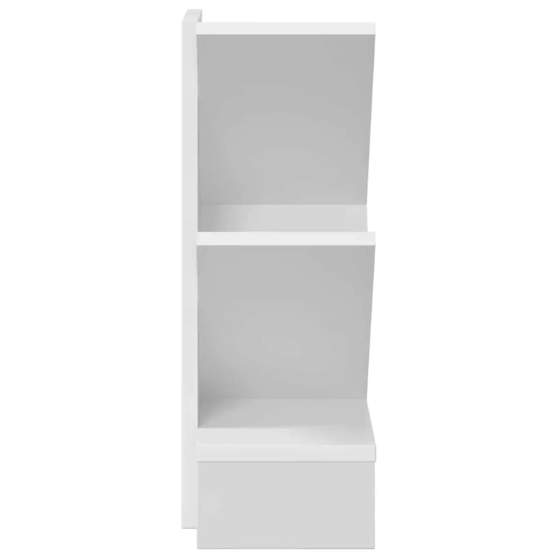 Tree Bookshelf 3-Tier 30 x 18 x 48 cm Engineered Wood White