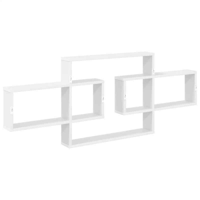 Wall Shelf White 130 x 10 x 50 cm Engineered Wood