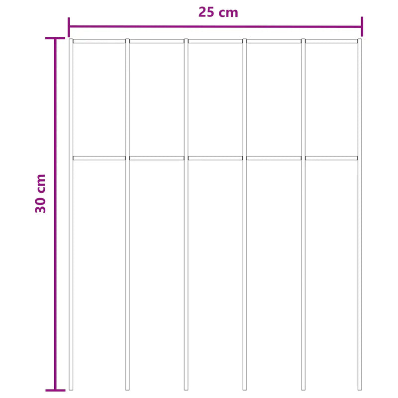 Garden Fence Panel 12 pcs Galvanised Steel Silver