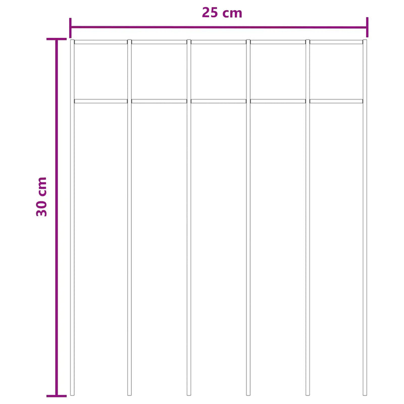 Garden Fence Panel 12 pcs Galvanised Steel Silver