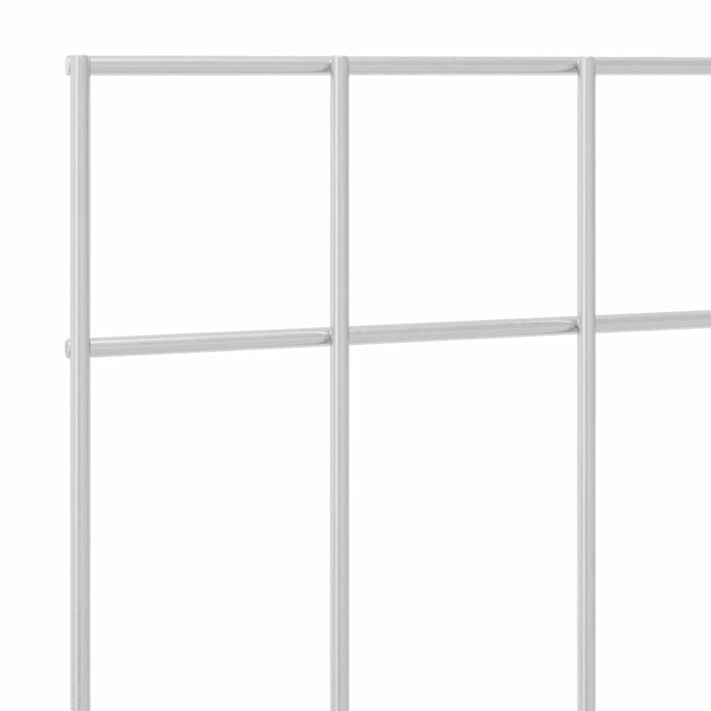 Garden Fence Panel 12 pcs Galvanised Steel Silver
