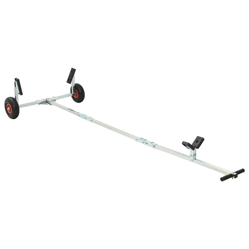 Adjustable Boat Trailer with Pneumatic Tires 200 kg Load Silver