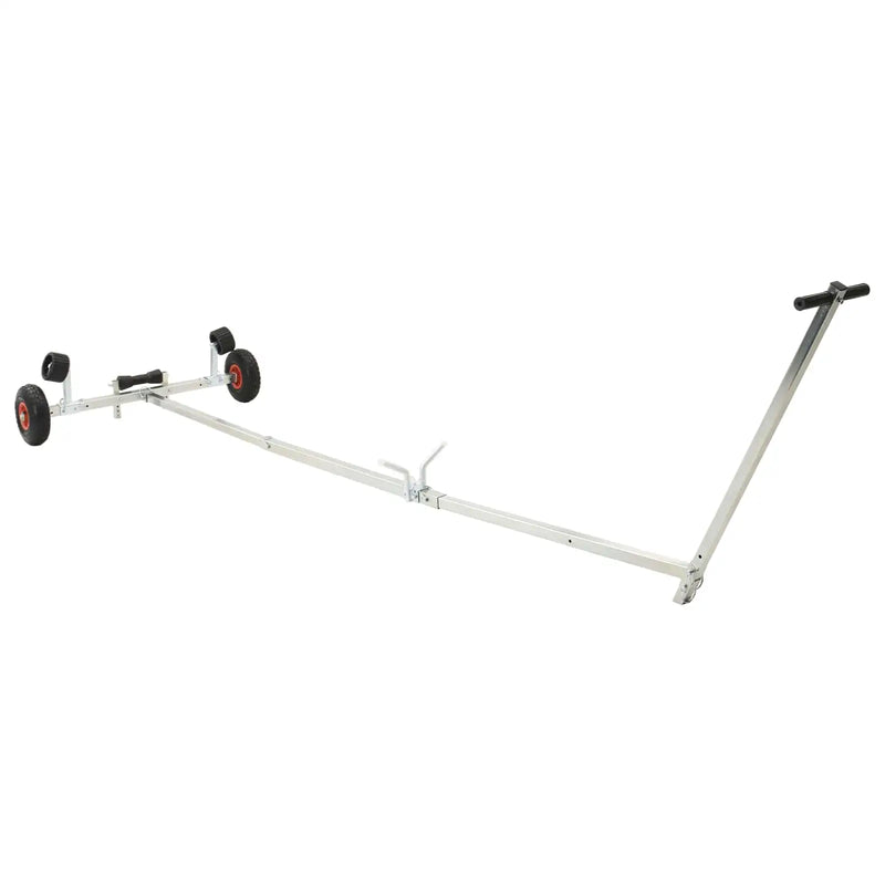 Adjustable Boat Trailer with Pneumatic Tires 200 kg Load Silver