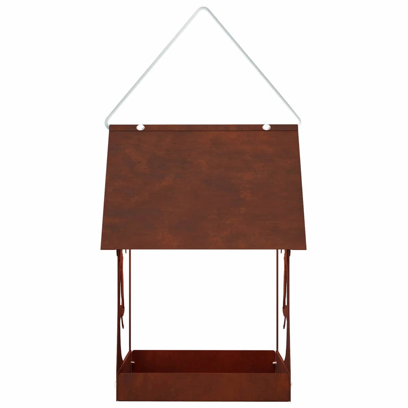 Hanging Bird Feeder Weathering Steel Rusty