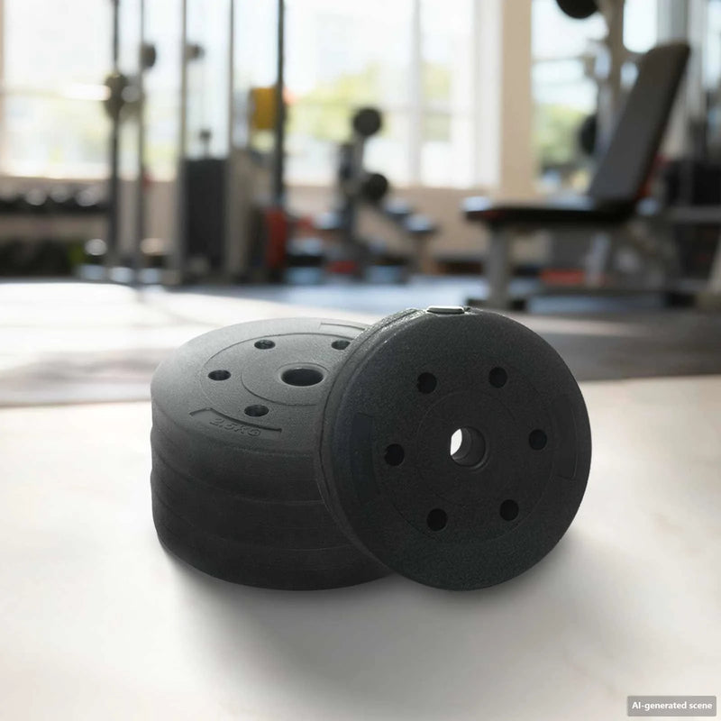 2-in-1 Dumbbell Set 40kg Black and Red Cement and Iron Sand