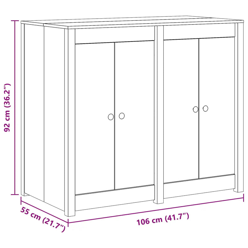 Outdoor Kitchen Cabinet MEPPEL Natural 106 x 55 x 92 cm