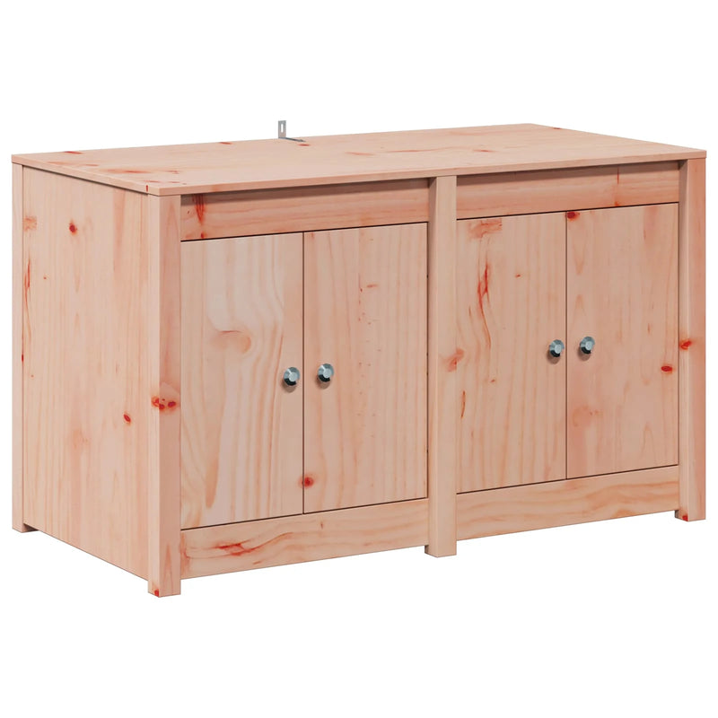 Outdoor Kitchen Cabinet MEPPEL 3 pcs White Solid Pine Wood