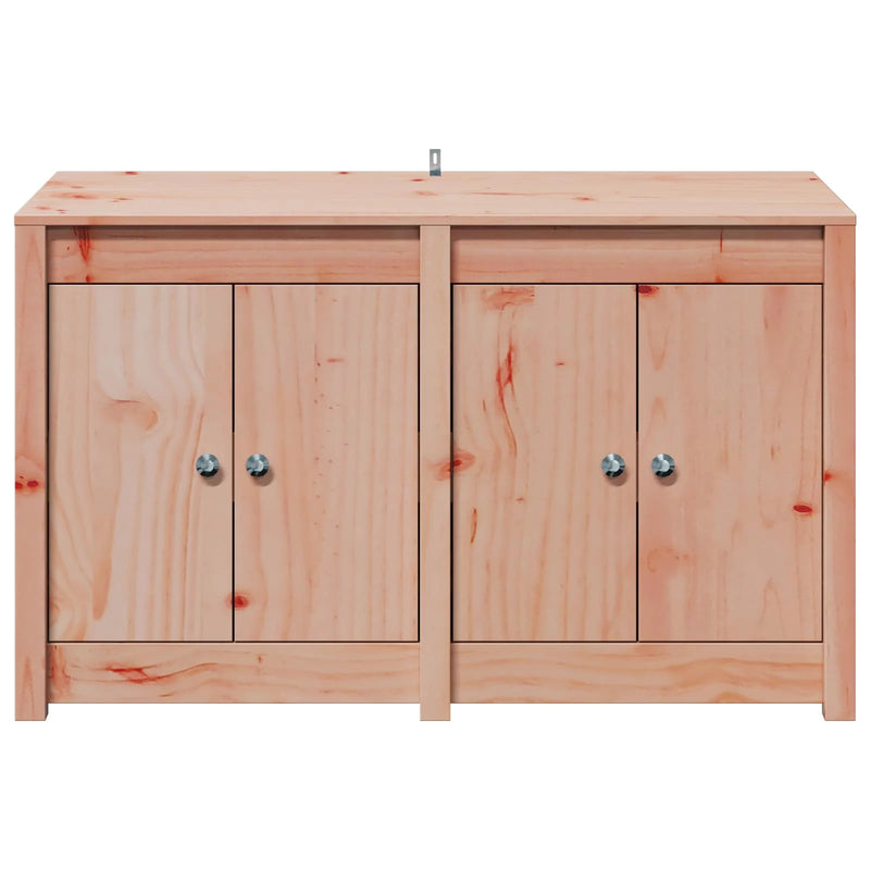 Outdoor Kitchen Cabinet MEPPEL 3 pcs White Solid Pine Wood