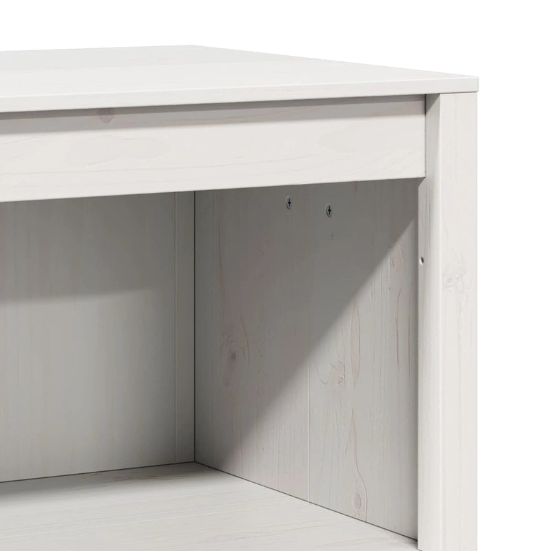 Outdoor Kitchen Cabinet MEPPEL 3 pcs White Solid Pine Wood