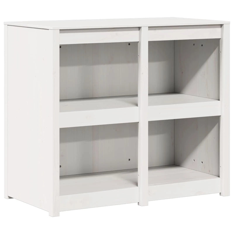 Outdoor Kitchen Cabinet MEPPEL 3 pcs White Solid Pine Wood
