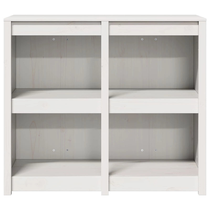 Outdoor Kitchen Cabinet MEPPEL 3 pcs White Solid Pine Wood