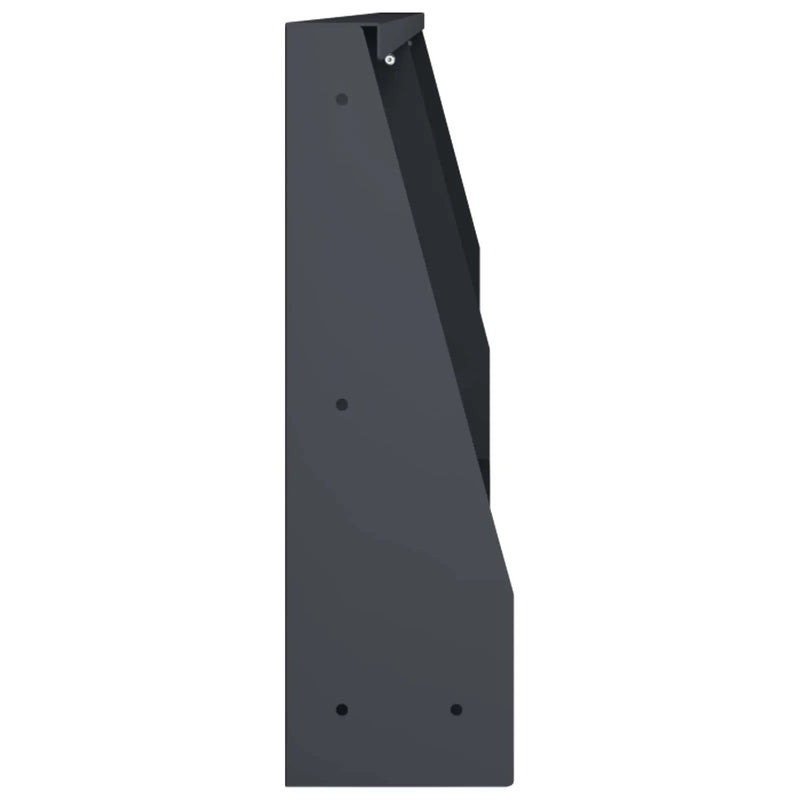 Retaining Wall 2 pcs 100 x 12 x 30 cm Steel Anthracite