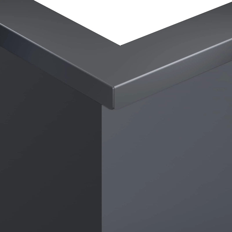 Retaining Wall 2 pcs 50 x 50 x 50 cm Steel Anthracite