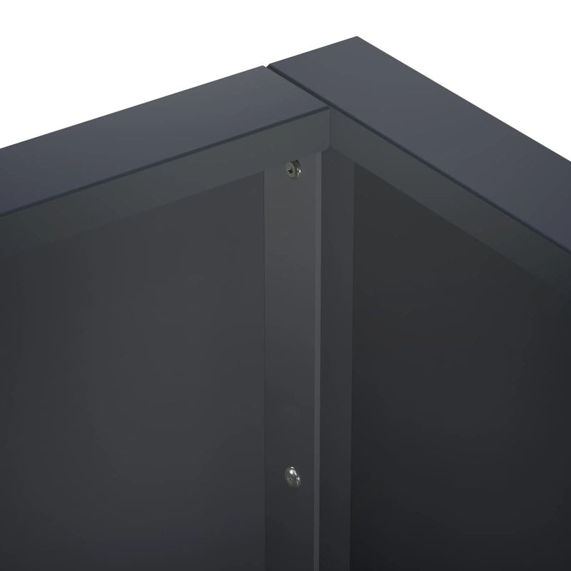 Retaining Wall 2 pcs 50 x 50 x 50 cm Steel Anthracite