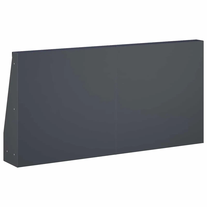 Retaining Wall 2 pcs 40 x 12 x 40 cm Steel Anthracite