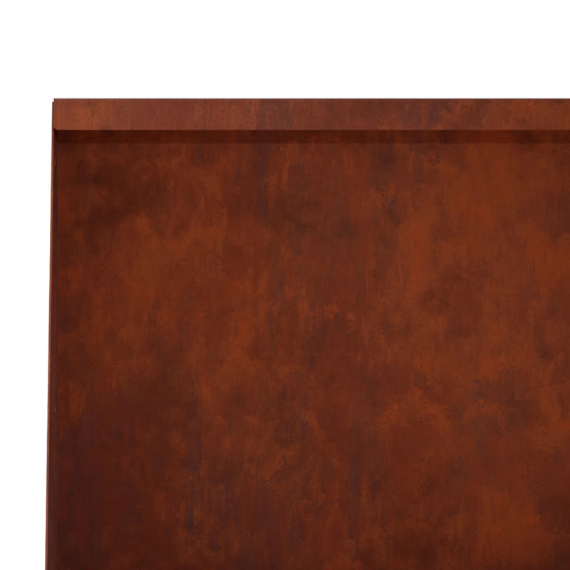Retaining Wall 2 pcs 60 x 12 x 40 cm Weathering Steel Rusty