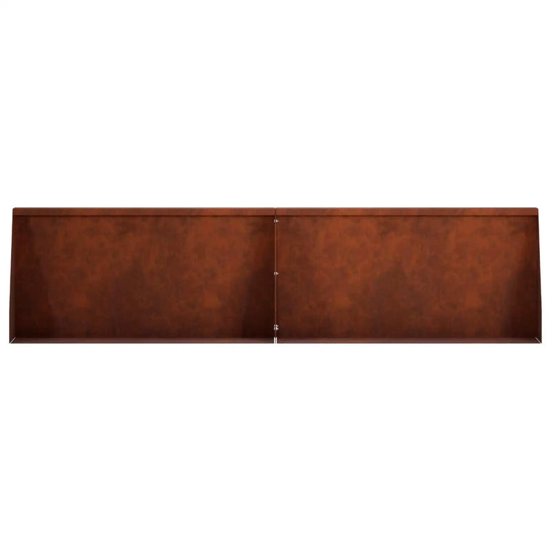 Retaining Wall 2 pcs 80 x 12 x 30 cm Weathering Steel Rusty