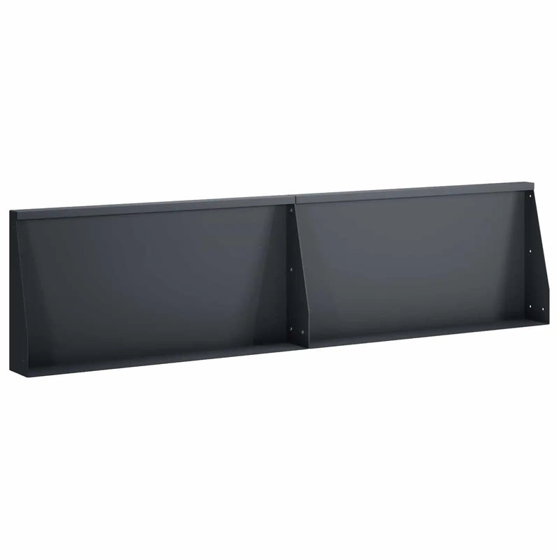 Retaining Wall 2 pcs 80 x 12 x 50 cm Steel Anthracite