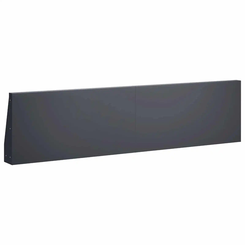 Retaining Wall 2 pcs 80 x 12 x 50 cm Steel Anthracite