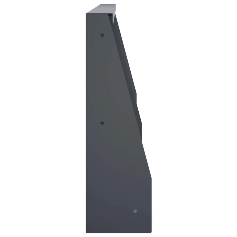 Retaining Wall 2 pcs 80 x 12 x 50 cm Steel Anthracite