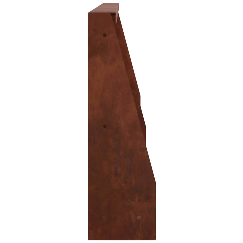 Retaining Wall 2 pcs 80 x 12 x 50 cm Weathering Steel Rusty