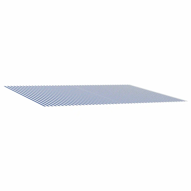 Awning Replacement Fabric Blue and White 400 x 350 cm Polyester