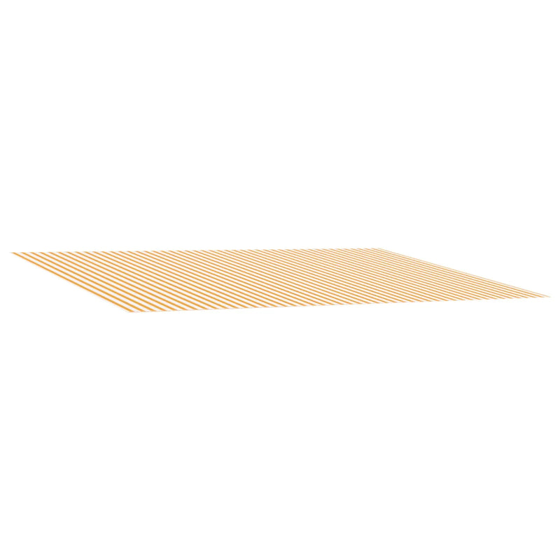 Awning Replacement Fabric Yellow and White 350 x 250 cm