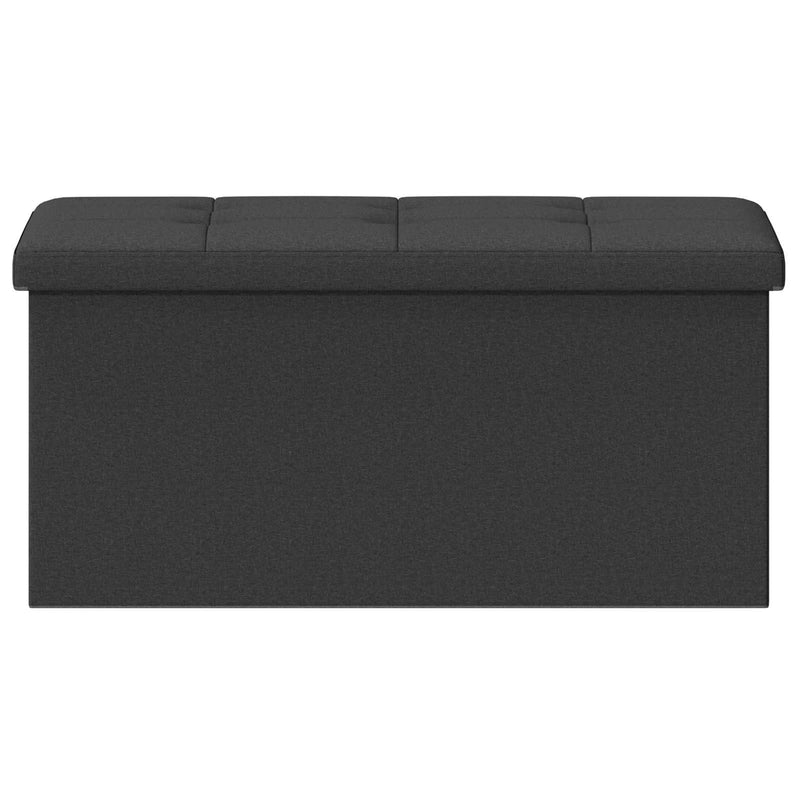 Foldable Storage Bench Dark Grey 180 kg 80 L 77 x 38 x 38 cm