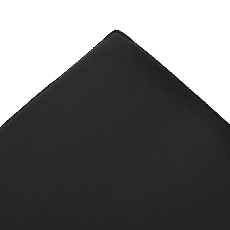 Foldable Storage Bench Black 180 kg 80 L 77 x 38 x 38 cm PVC