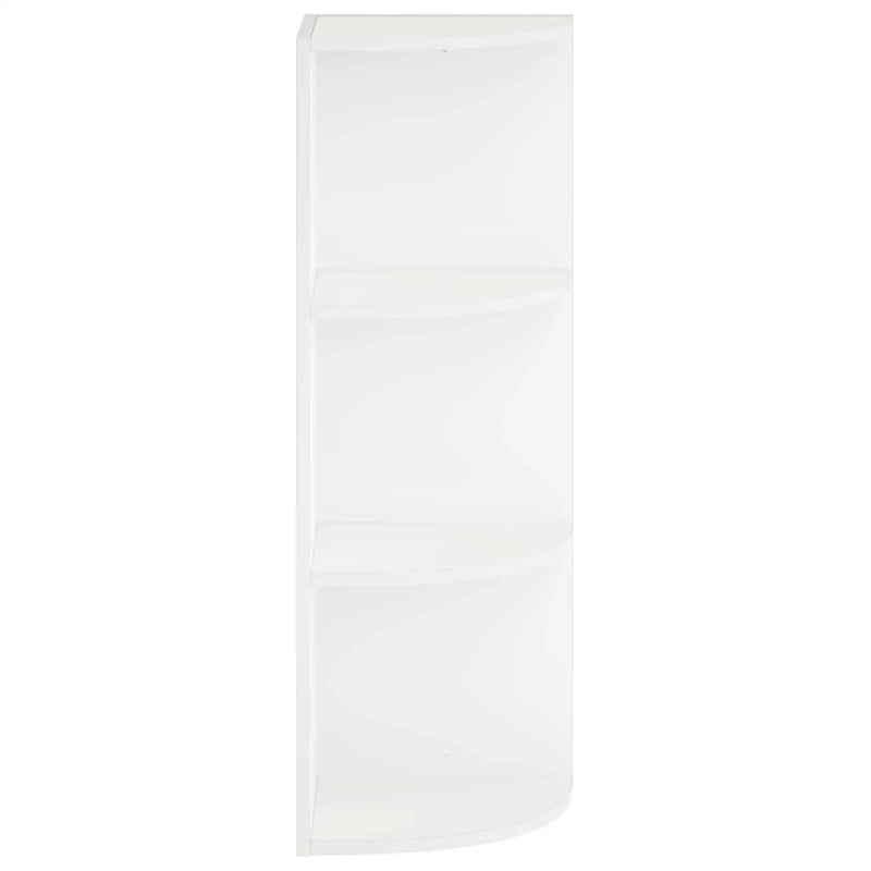Wall Mounted Corner Shelf 3-Tier 31.5 x 31 x 90 cm