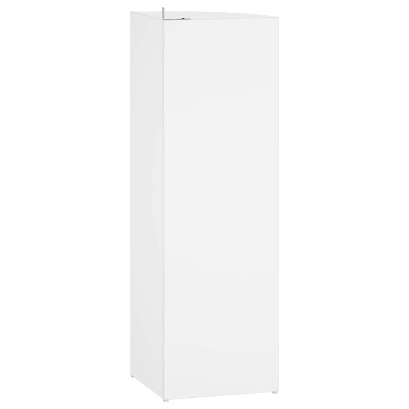 Corner Shelf 3-Tier 31.5 x 31 x 98 cm Engineered Wood White