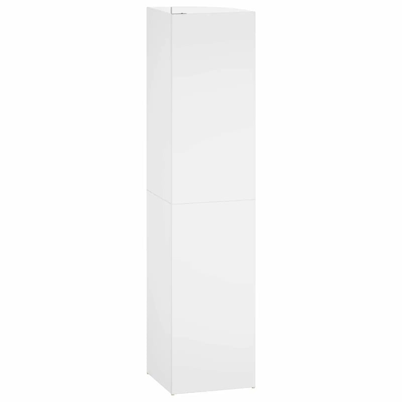 Corner Shelf 5-Tier 41.5 x 41.5 x 178 cm Engineered Wood White