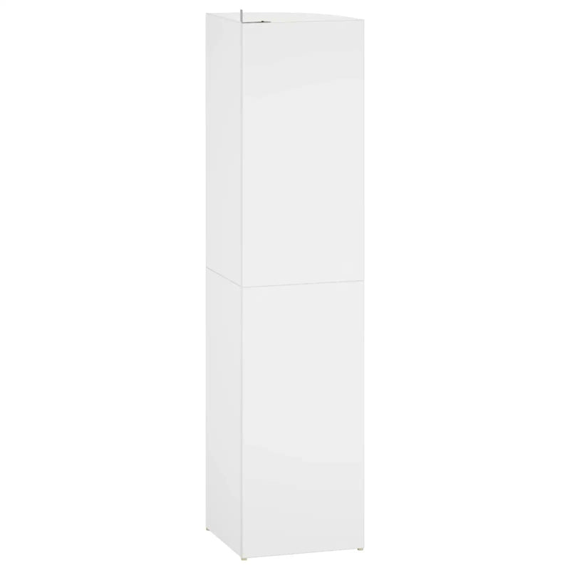 Corner Shelf 4-Tier 41.5 x 41.5 x 143 cm Engineered Wood White