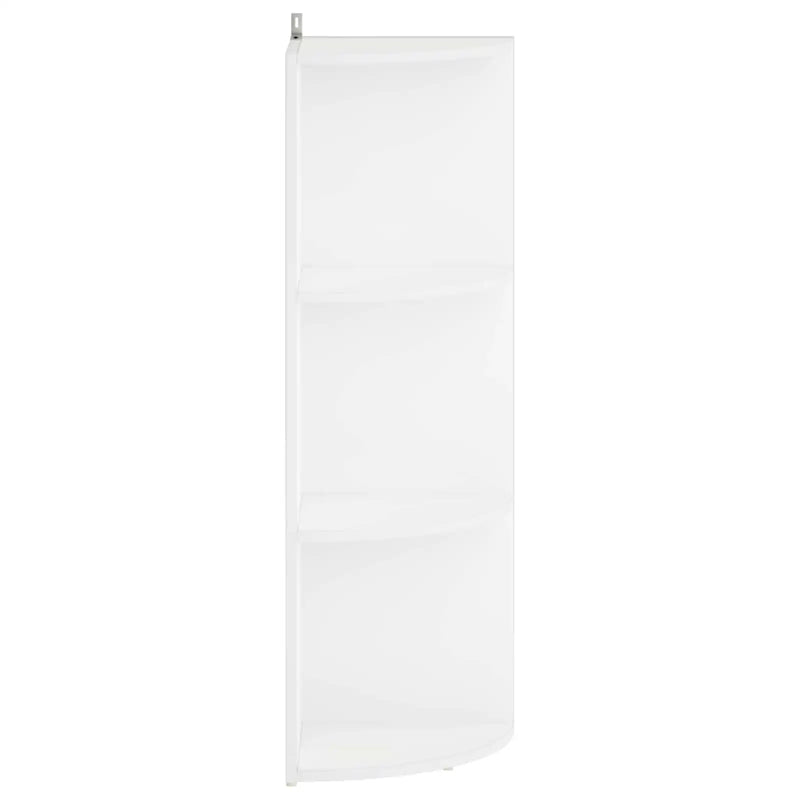 Corner Shelf 3-Tier 41.5 x 41.5 x 107.5 cm Engineered Wood
