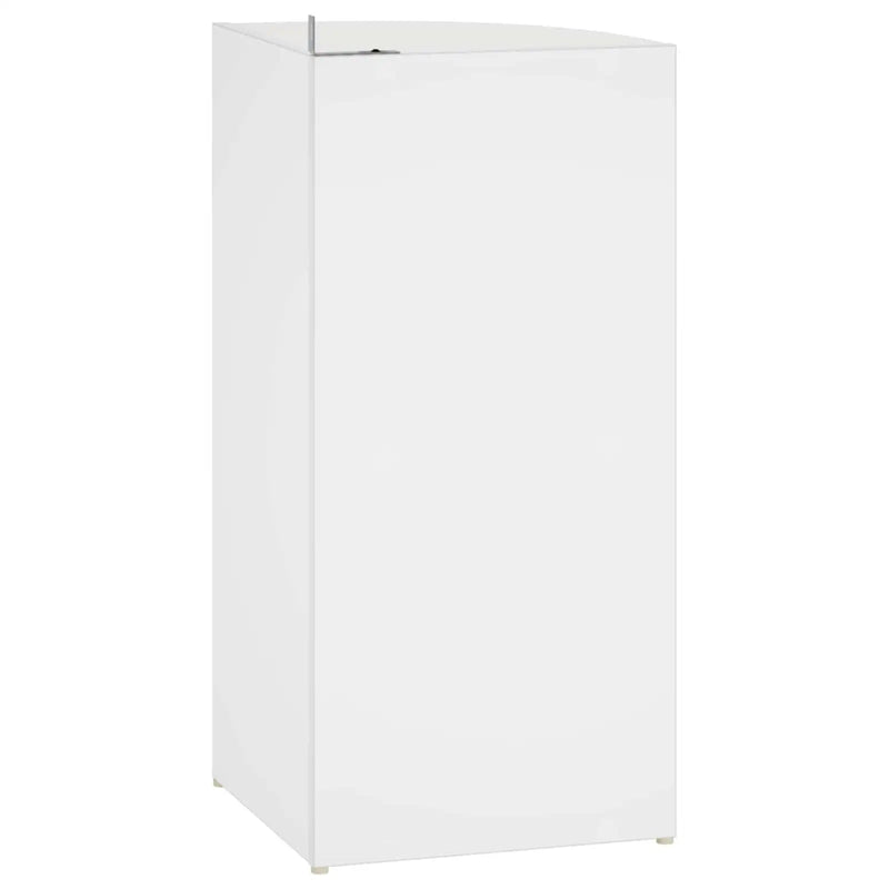 Corner Shelf 2-Tier 41.5 x 41.5 x 72 cm Engineered Wood White